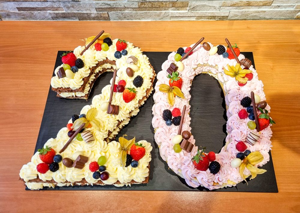 Zahlentorte zum 20.